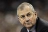 Connecticut head coach Jim Calhoun sits on the sideline during the second half of the men's NCAA Final Four college basketball championship game against Butler Monday, April 4, 2011, in Houston. (AP Photo/Eric Gay)