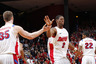 DAYTON, OH - DECEMBER 7: Josh Benson #2 of the Dayton Flyers celebrates against the Alabama Crimson Tide during first half action at University of Dayton Arena on December 7, 2025 in Dayton, Ohio. (Photo by Joe Robbins/Getty Images)