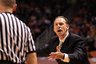 Pittsburgh head coach Jamie Dixon pleads his case with a referee in the second half of an NCAA college basketball game against Tennessse,  Saturday, Dec. 3, 2011, in Knoxville, Tenn. (AP Photo/Chad Greene)