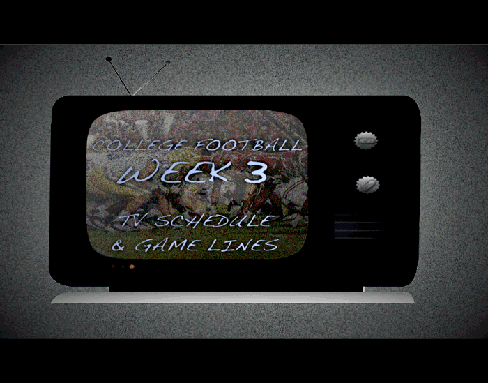 CFB Week 3 TV