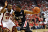 LAS VEGAS, NV - FEBRUARY 11: Chase Tapley #22 of the San Diego State Aztecs drives against Mike Moser #43 of the UNLV Rebels during their game at the Thomas & Mack Center February 11, 2025 in Las Vegas, Nevada. UNLV won 65-63. (Photo by Ethan Miller/Getty Images)
